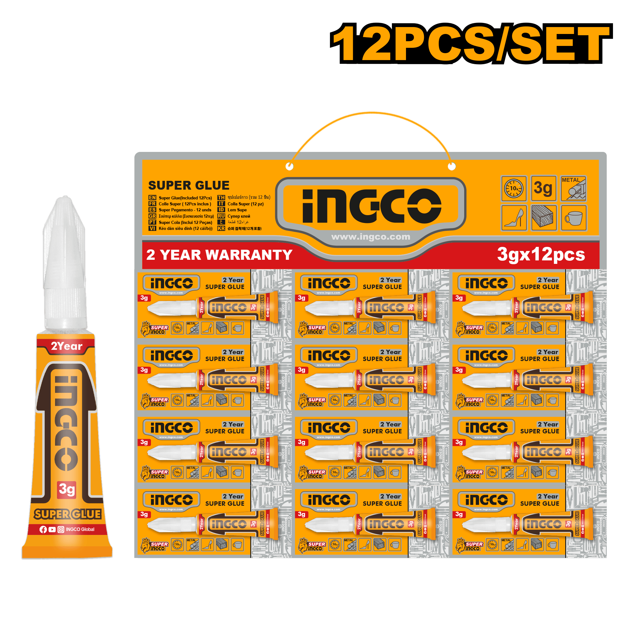 Super Glue Set 12 Buc