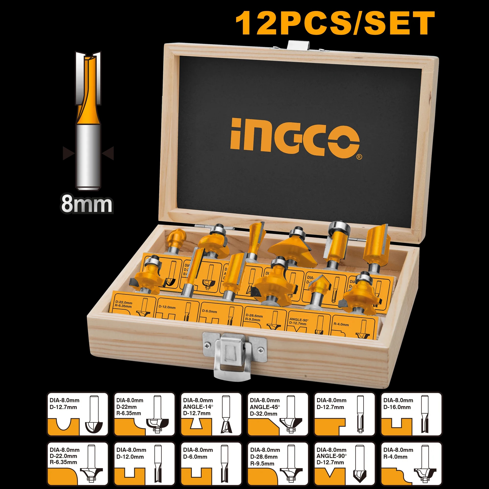 Oberfreza Set Accesorii 12buc