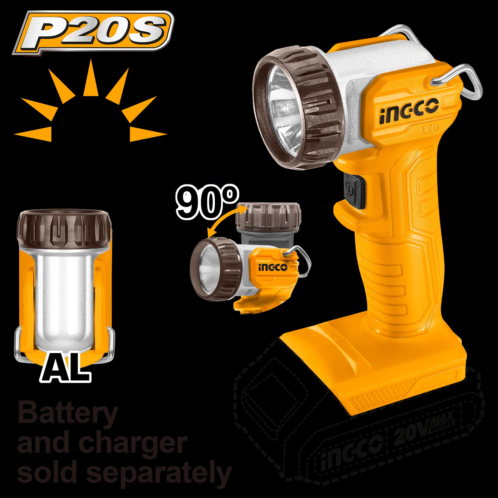 Lanterna 20V 270 Lumeni