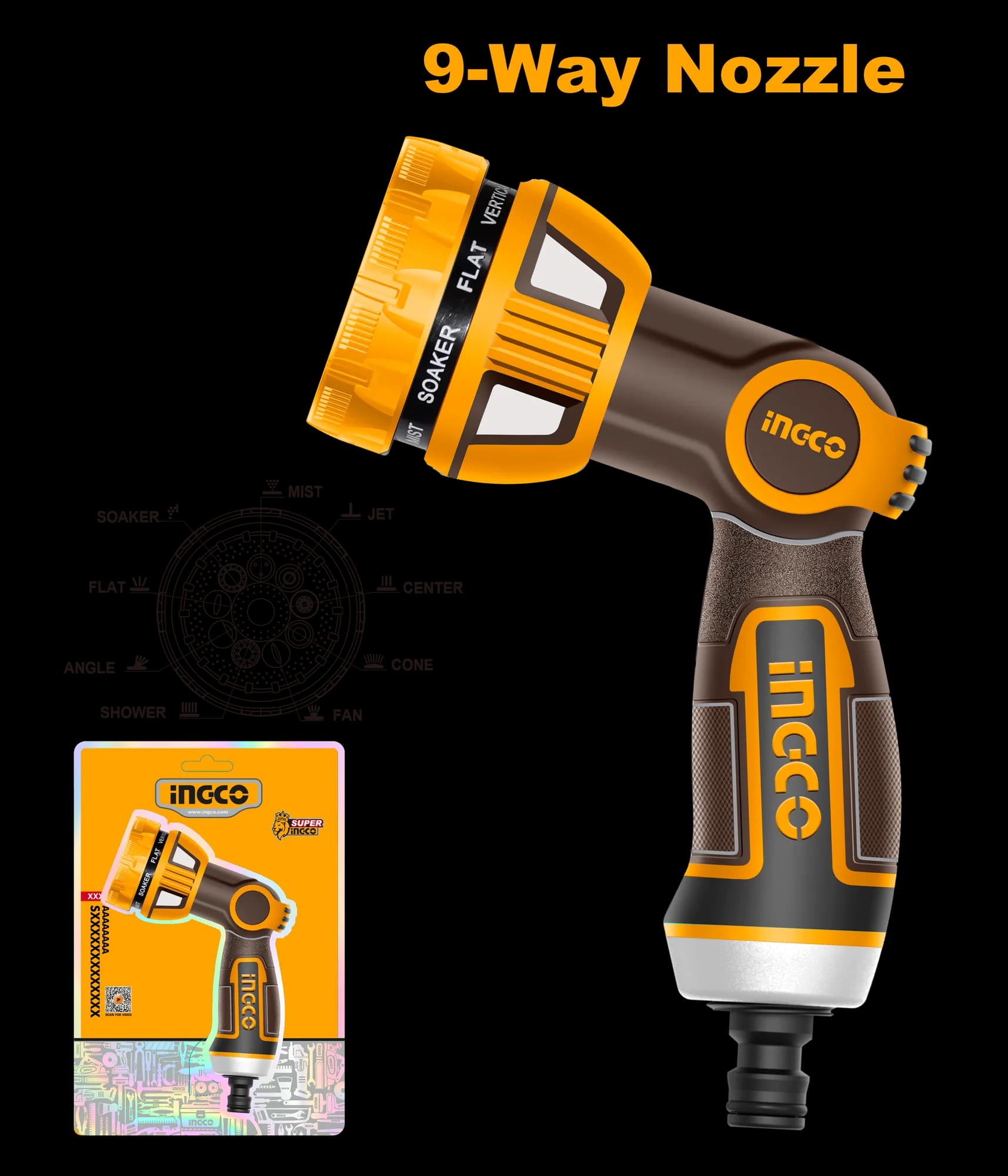 Pistol Pentru Stropit 9 Functii Industrial