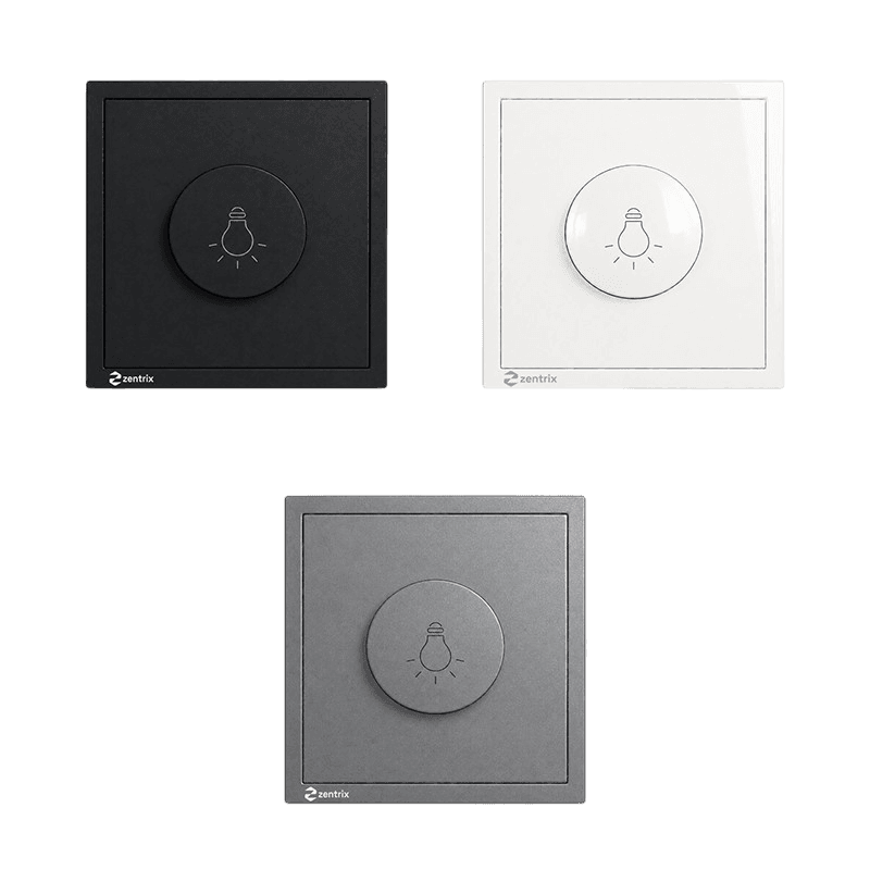 Dimmer Lumina 80 x 80 mm ALB